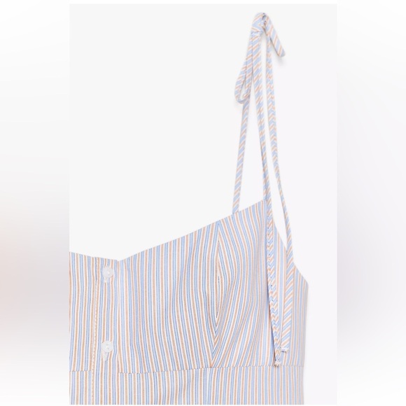 Zara Short Striped Spaghetti Strapped Dress Size XS - Picture 4 of 13